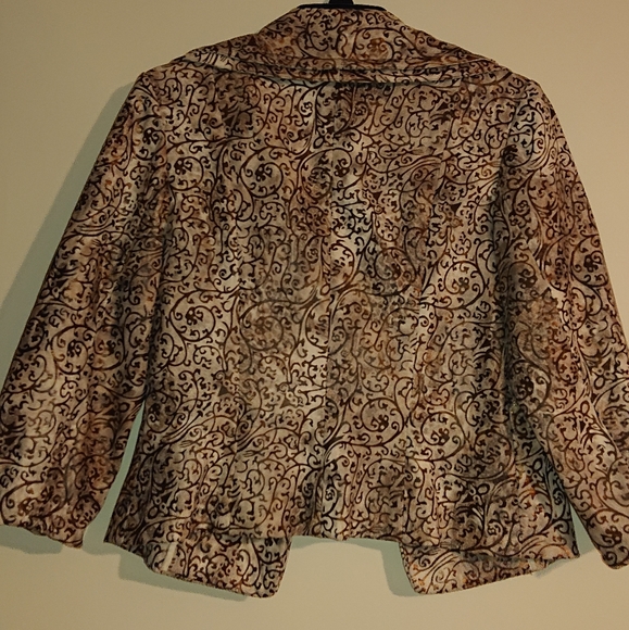 V. Cristina Metallic 3/4 Lenght Jacket - M - Picture 5 of 5